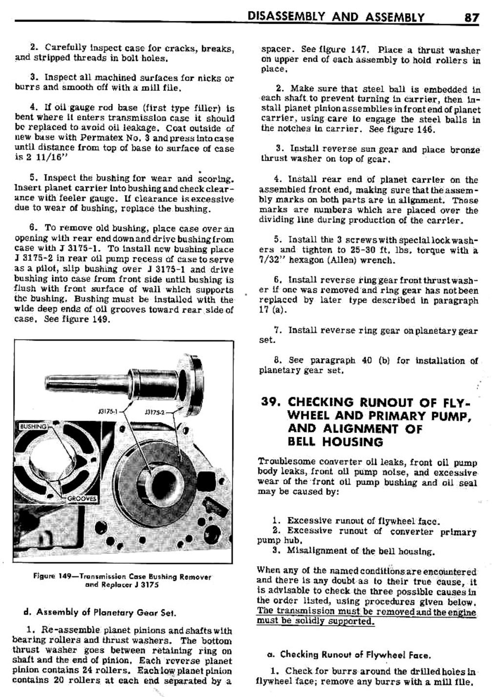 1948-1950 Buick Dynaflow Transmission Manual - Assembly Page 23 of 35